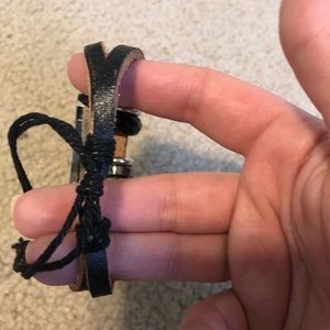 Real leather bracelet